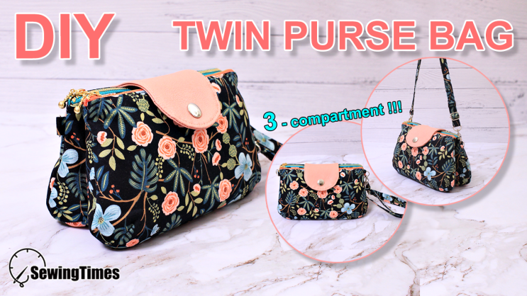  TWIN PURSE BAG FREE PATTERN 더블지퍼 핸드백 무료패턴