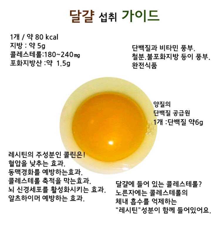  달걀 1개 먹어요.