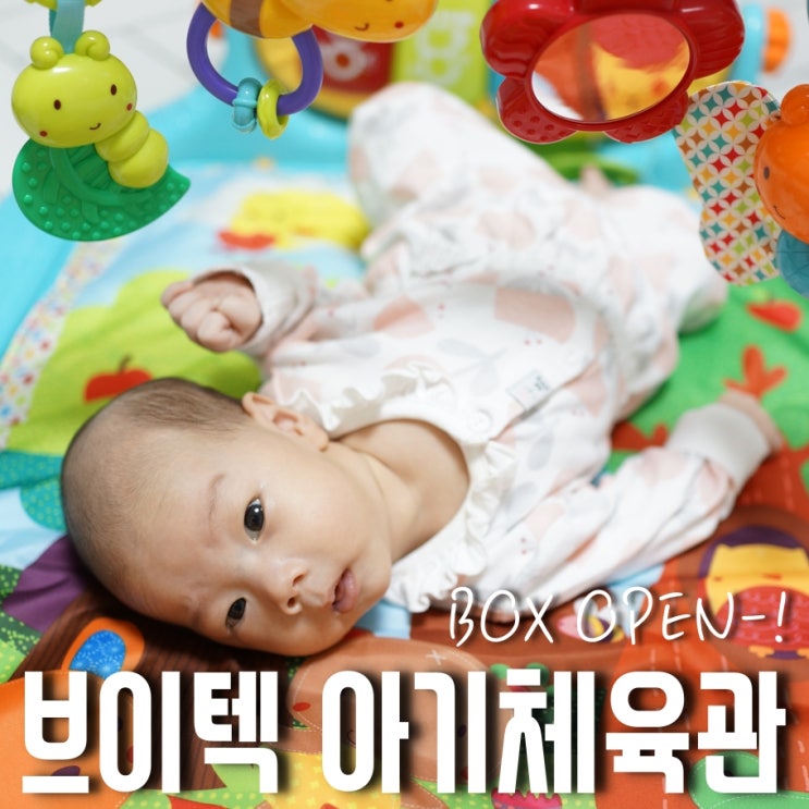  브이텍 아기체육관 - 우리아가 선물받은 예쁜 플레이매트