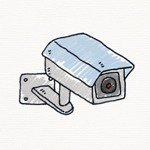 [손그림 일러스트 그리기] 방범용 CCTV