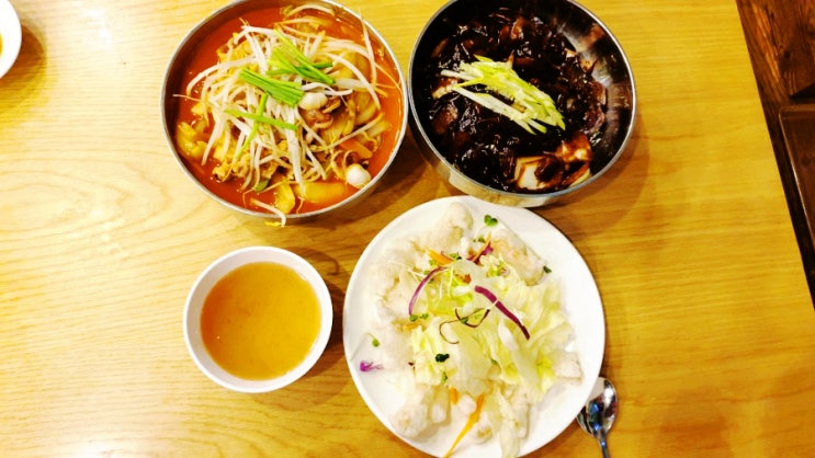  안양 중국집/안양 짬뽕 맛집 <원차우>_ 수타짜장&짬뽕 그리고 탕수육이 맛있는 곳!
