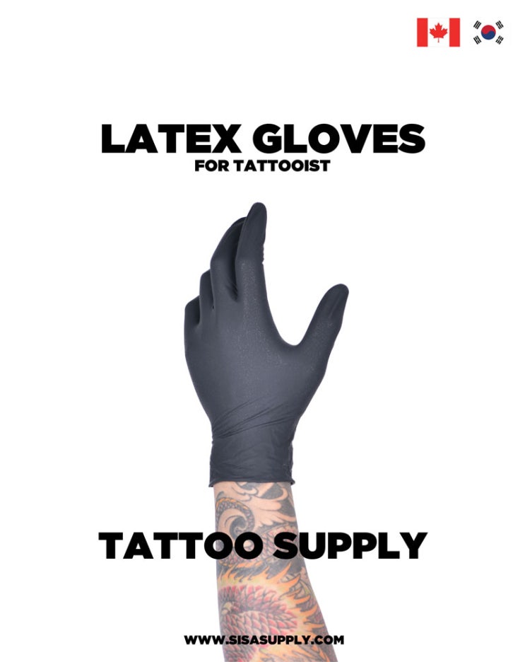  타투전용 라텍스 장갑[시사서플라이][SISASUPPLY][시사타투서플라이][SISATATTOOSUPPLY]