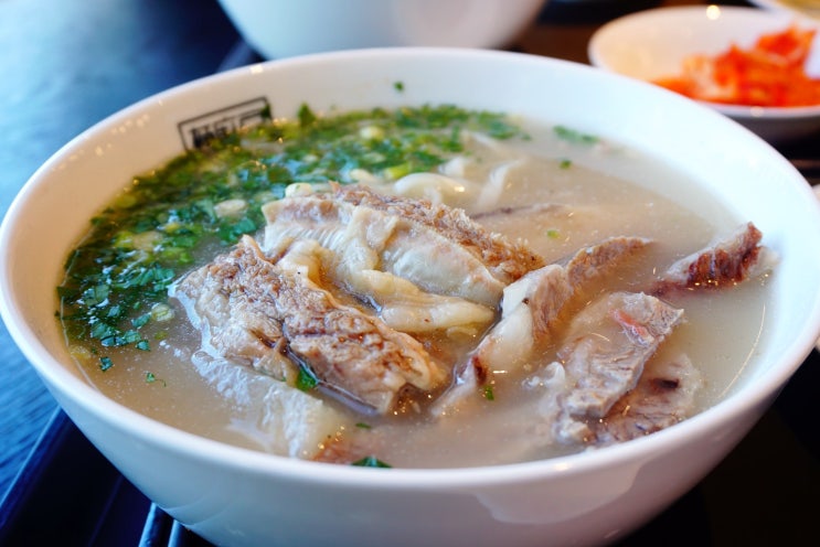 신세계 파주 프리미엄 아울렛 맛집 갈비국수 면주방 & 버터크림라떼 하프커피