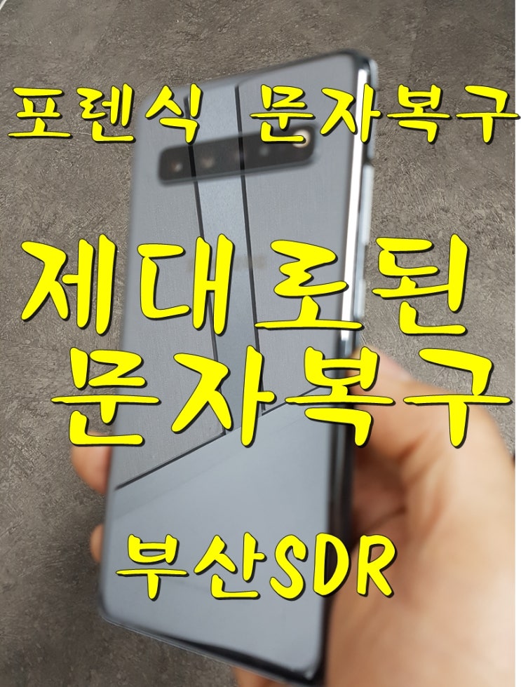  제대로 된 휴대폰 포렌식 문자 복구 부산 SDR 가자!