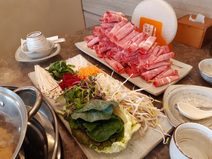  천천동 맛집 샤브향수원 가족식사