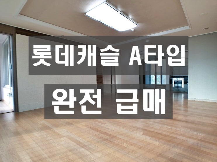  오송 롯데캐슬 A타입 완벽한 구조