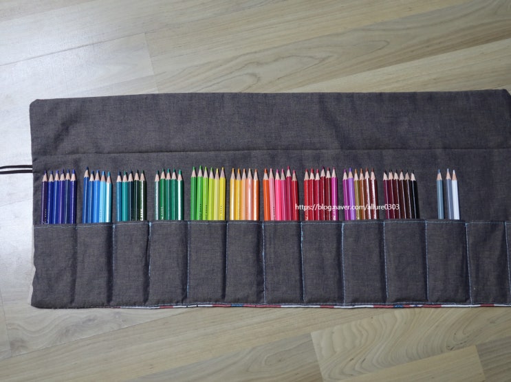 72색 색연필 수납가능한 롤필통 만들기