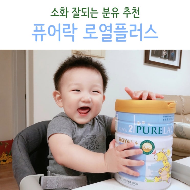  소화잘되는분유 추천 : 퓨어락 로열플러스