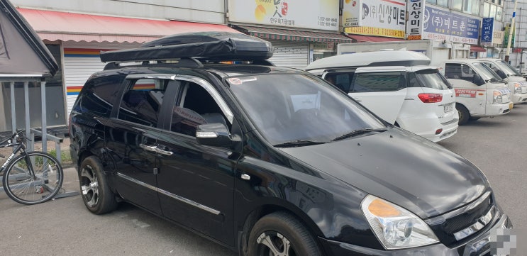  카니발 휴고어닝 AN-300 장착사진 및 설치후기