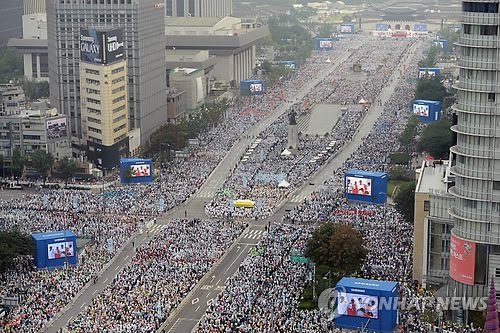  10월 3일 광화문 집회 100만명? 적어도 40만명 추정