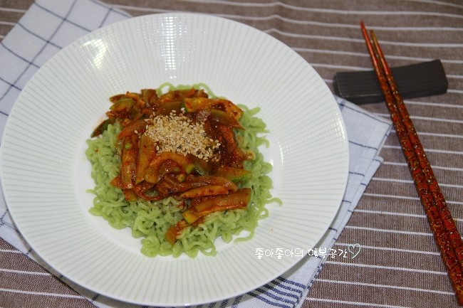  충청도식 애호박국수 혼밥으로도 굿~!! (영상레시피)