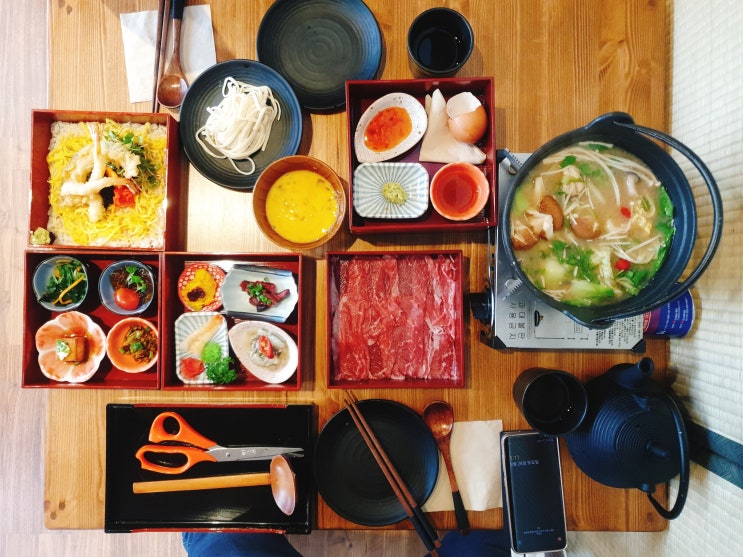 대전 소제동맛집 온천집에서 즐기는 샤브샤브 스키야키 & 트러플새우튀김덮밥