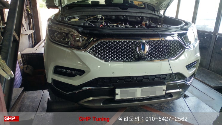  쌍용 G4 렉스턴 출력성능 높이기 GHP ECU 맵핑 & 4륜 다이노 출력 테스트 튜닝