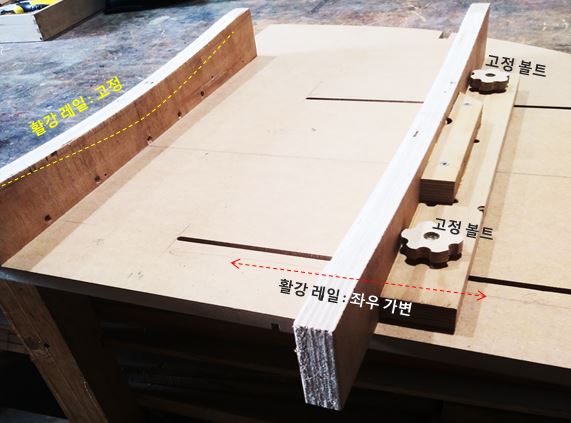  의자용 원목 좌판 다듬기 지그(jig)
