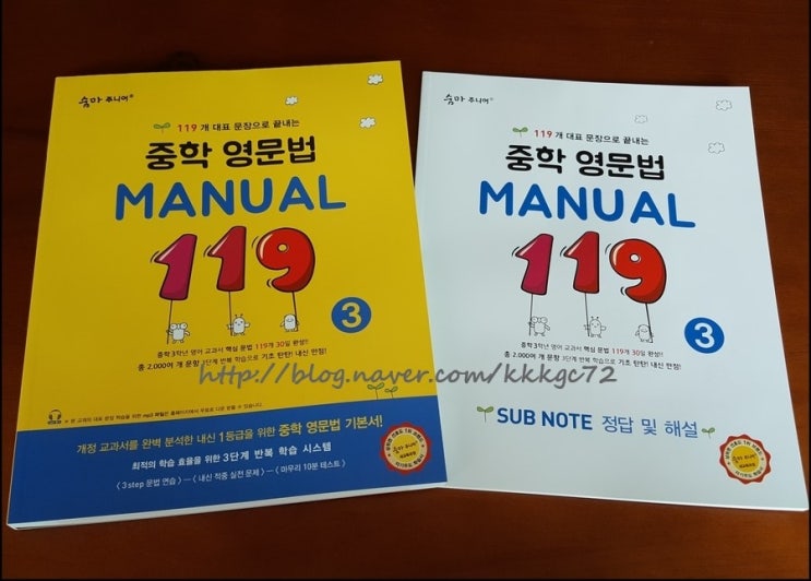  중학 영문법 MANUAL 119 No.3