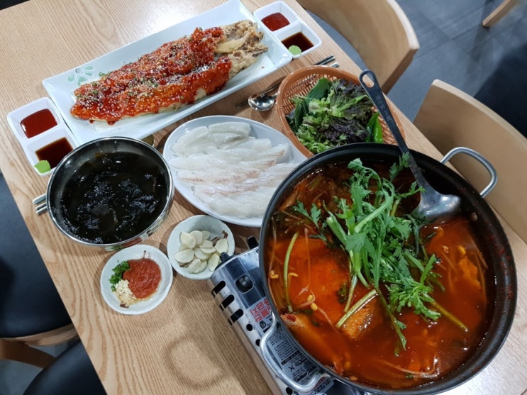  용인처인구횟집 해람회수산시장 용인점 다녀왔네요^^ 명태 양념구이 세트가 예술입니다!
