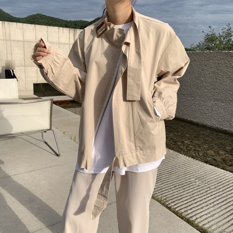  버클 하프 점퍼 코쿤