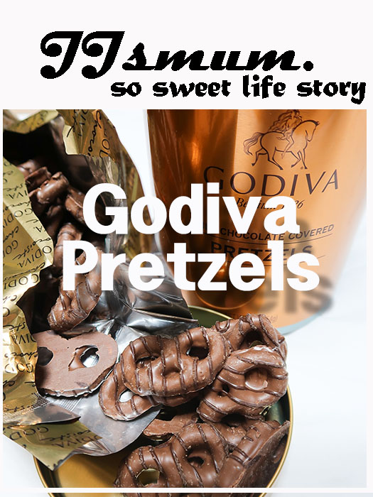 【JJsMUMº먹거리(Snack)】고디바 밀크 초콜릿 커버드 프레즐 (Godiva milk chocolate covered pretzels)