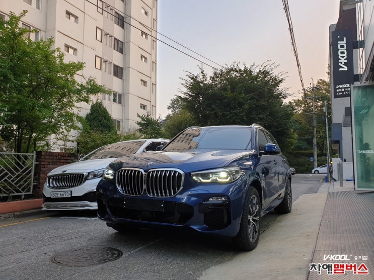 BMW X5 신차 썬팅 브이쿨 VK !!!