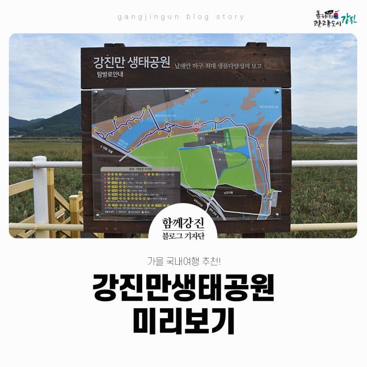  가을 국내여행 추천! 강진만생태공원 미리보기