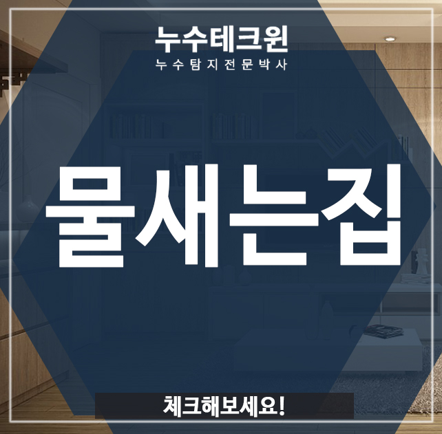  물새는집, 체크해보세요!