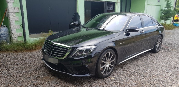  벤츠 s63 amg 실내 수전사카본 작업