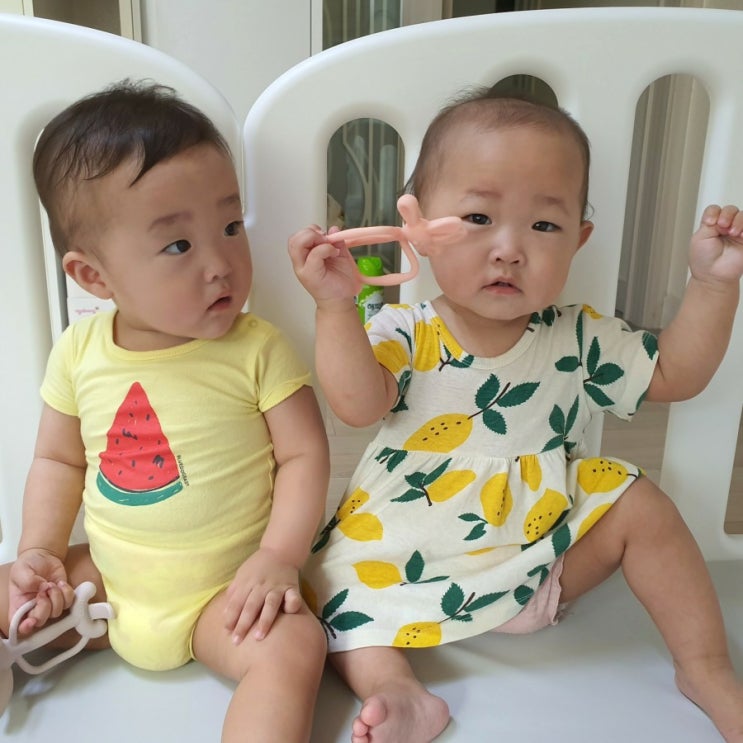  [쌍둥이육아일기] D+330~336/ 생후48주 11개월 아기 장염/ 열감기/ 아프지말자ㅜ_ㅜ