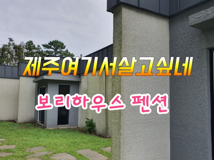 제주펜션좋은곳 서귀포펜션 보리하우스 너무 예쁘고 만족