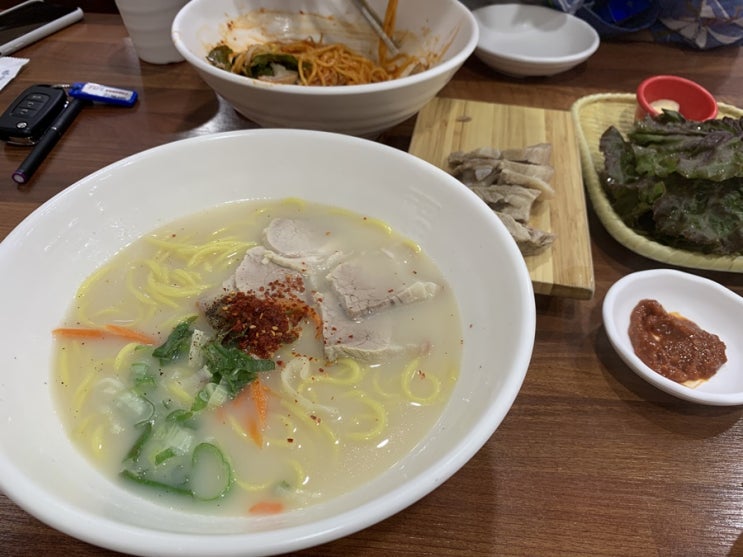  제주도 고기국수 * 세트로 더 맛있게! 성산 꽃가람