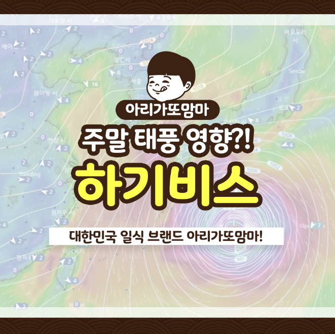  이번 주말 태풍 하기비스 날씨의 영향은?!