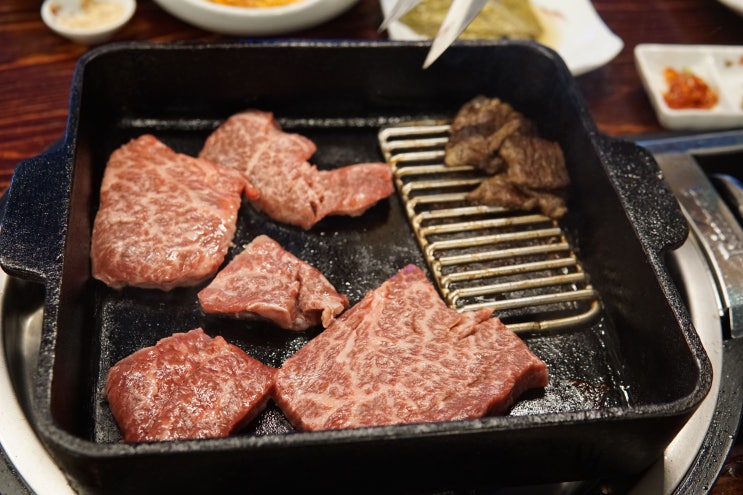 수원 소고기 맛집 간사이등심(와규 6등급 사용) 입에서 살살 녹음