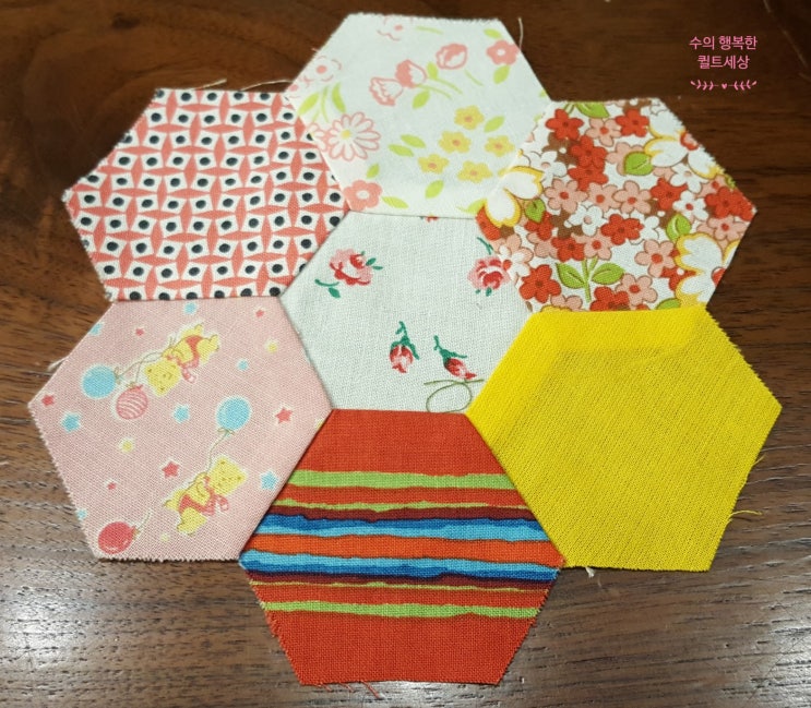  [퀼트 이불] COTTON CANDY HEXAGON (코튼캔디 헥사곤) BLOCK B-12