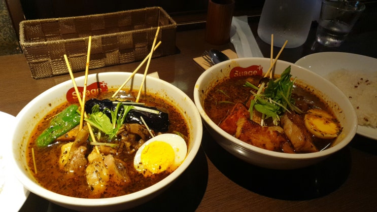  [삿포로] 맛집 강추! - 스아게플러스! 수프카레 신세계여...