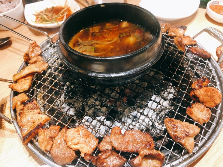  포항 숯불 돼지갈비 무한리필 명륜진사갈비 내입맛은엔..