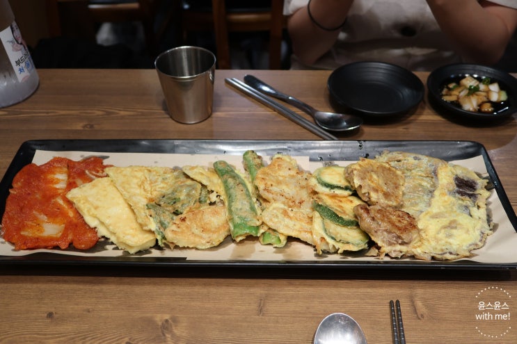  숙대입구역맛집 육전면사무소에서 전과 막걸리를~