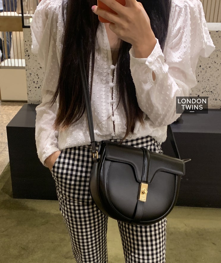  CELINE 셀린느 베사체 16 백 미디움 새틴 카프스킨 189193