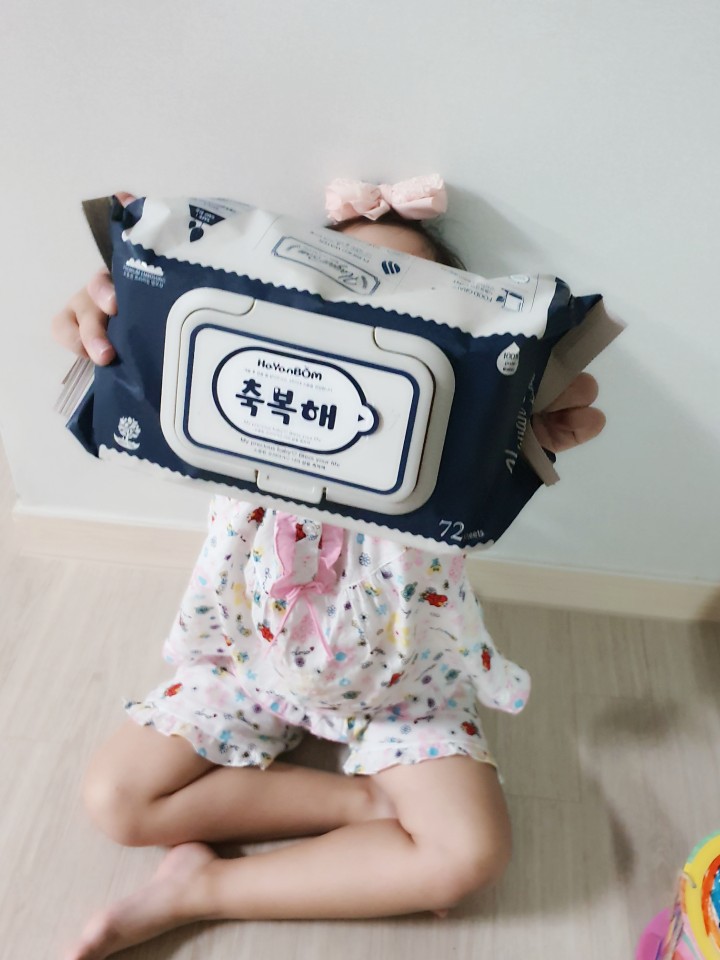  아이를 생각하는 마음 축복해 물티슈