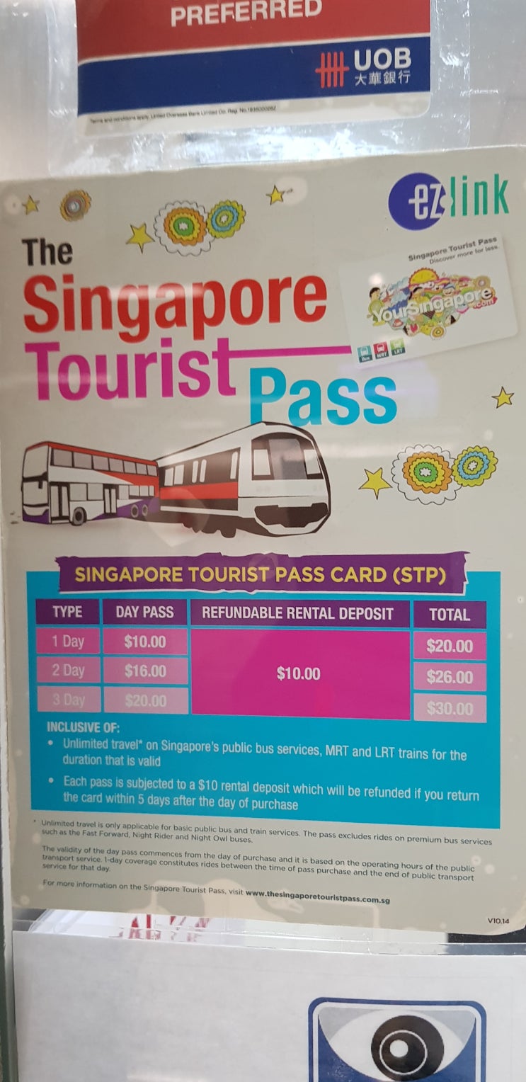  싱가포르 파헤치기!!-313 싱가포르 투어리스트 패스 Singapore Tourist Pass