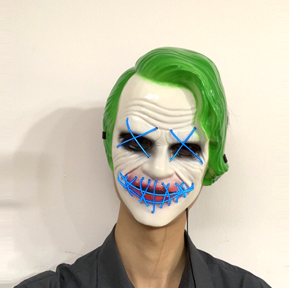  영화 조커 히스레저 2019년 LED 마스크 할로윈데이 코스튬 가면 해외직구하자
