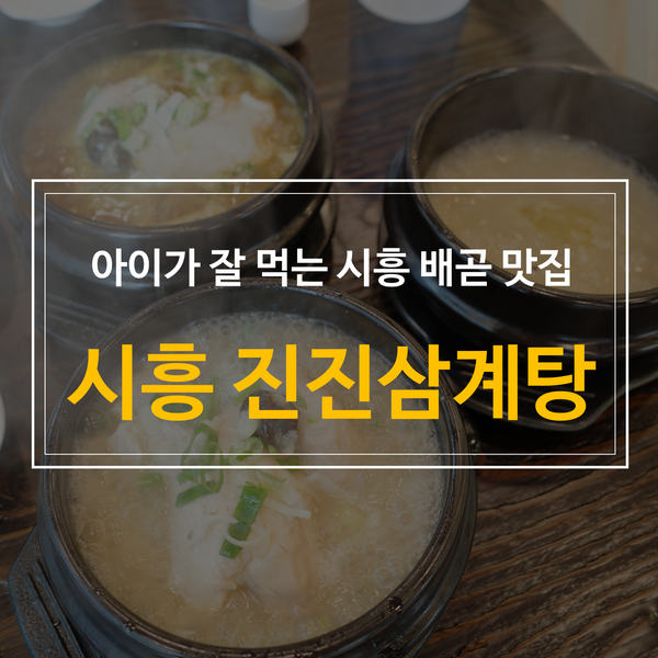  시흥배곧 맛집. 배곧 삼계탕. 진진삼계탕. 시흥 프리미엄아울렛 맛집.