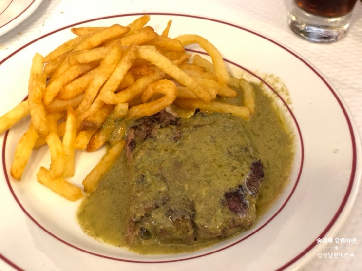  [자매유럽여행/파리] 르 흘래드 랑트르코트( Le Relais de l'Entrecote) 파리 권혁수 스테이크맛집!