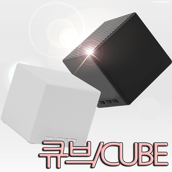 콤팩트 초미니 사이즈 큐브 CUBE 디자인 강력한 파워풀 사운드