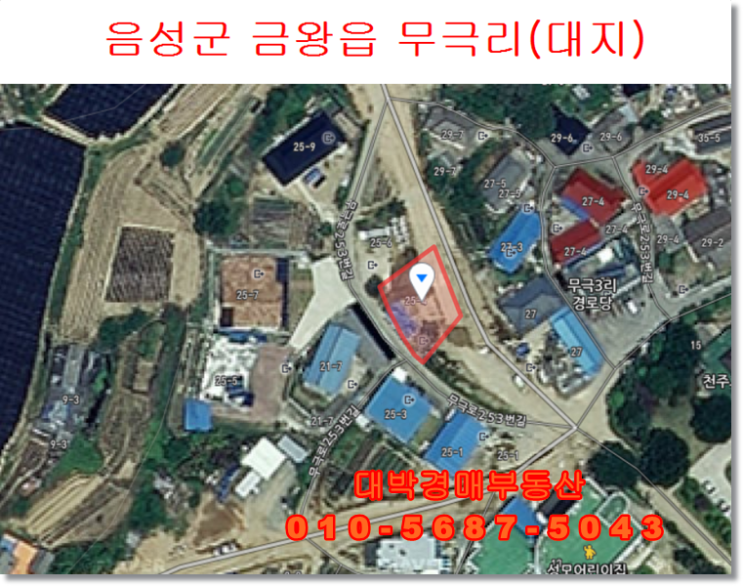  충북경매 음성 금왕읍 무극리 토지 경매 대박경매부동산 땅