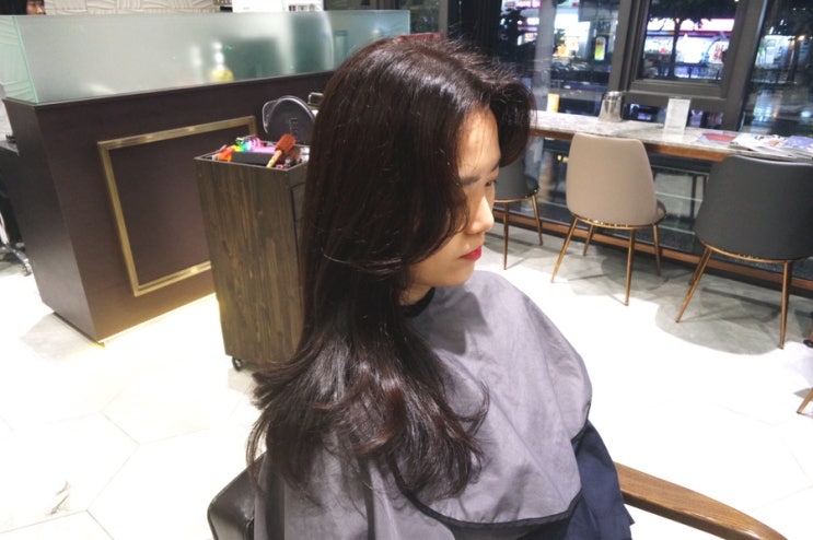  송파동미용실/송파미용실 찹헤어 송파점에서 유나쌤에게 가을맞이 염색 후기!