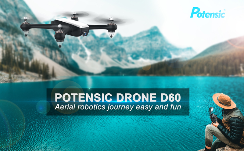 Potensic GPS D60 Drone with Live Video 1080P HD Camera D60