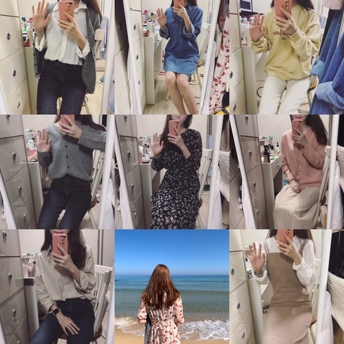  꾸안꾸 10월 직장인데일리룩 : 더윤즈원피스,피그먼트셔츠,생지데님,천시스터즈맨투맨,헤이즐모드원피스, 프롬걸즈원피스, 로렌하이원피스