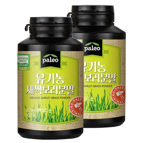  팔레오 유기농 새싹보리 분말, 110g, 2개
