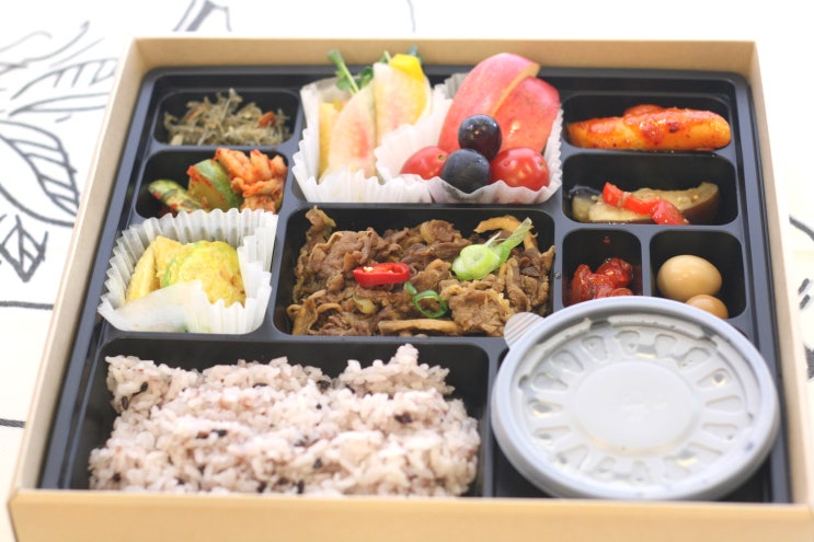  인천대학교로 보내드린 소불고기도시락 런치픽잇