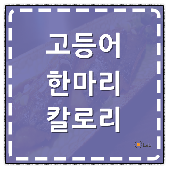 고등어 한마리 칼로리 얼마나 될까?