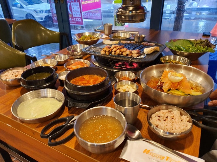  대구 이곡동 맛집 '뼈대있는 돼지집'에서 새우를 품은 삼겹살 신메뉴 먹고 왔어요!